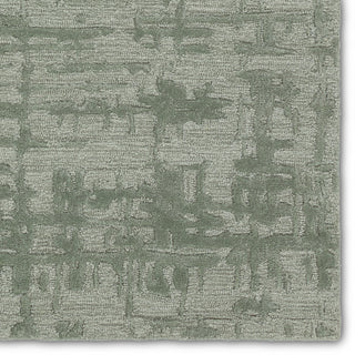 Igneous Handmade Abstract Sage Area Rug 5'X8'