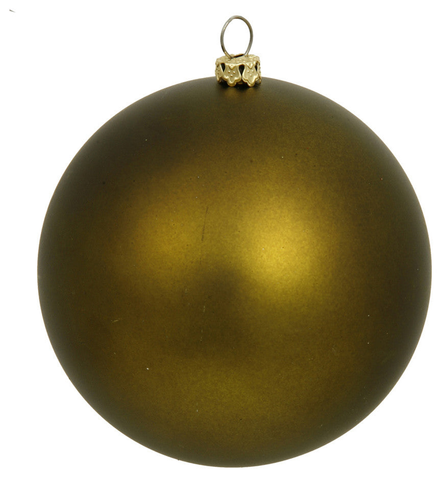 Vickerman N592514DMV 10" Olive Matte Ball Ornament