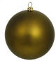 Vickerman N592514DMV 10" Olive Matte Ball Ornament