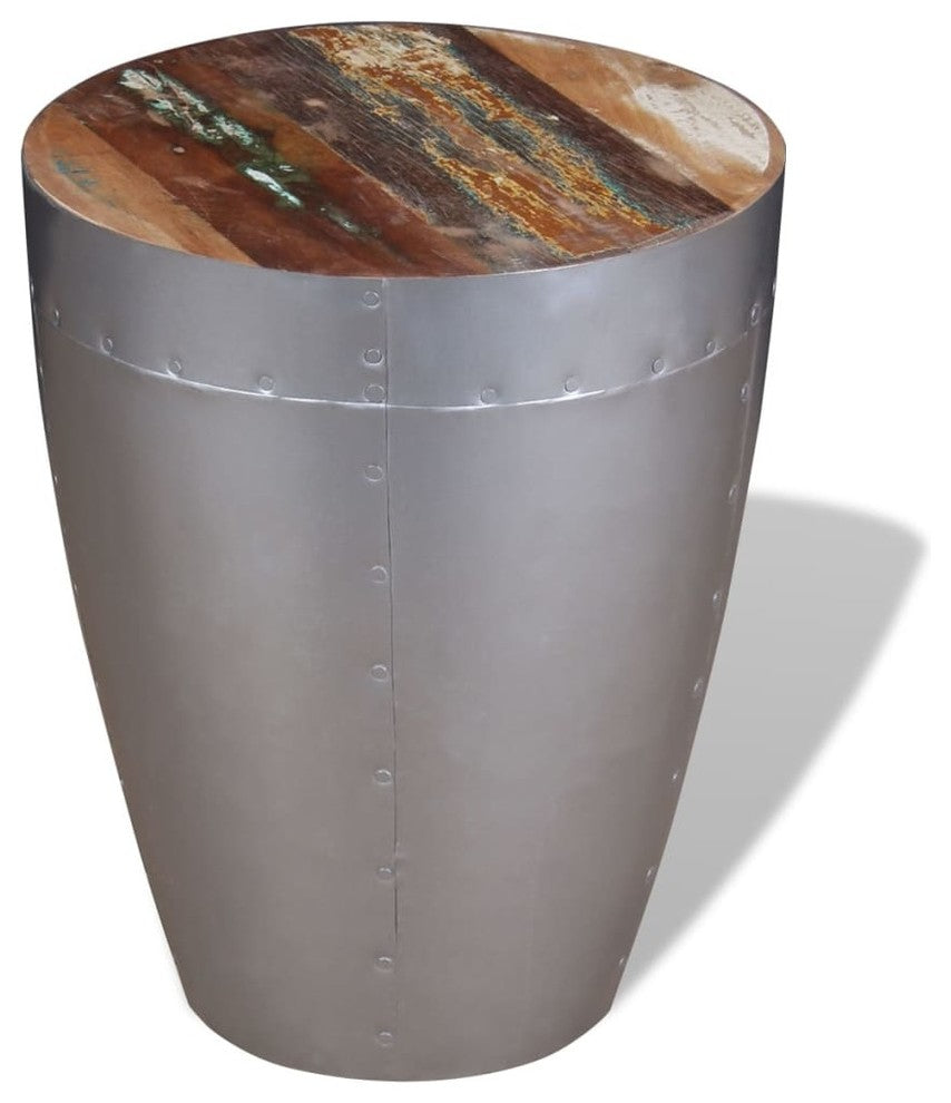 vidaXL Storage Stool Ottoman Foot Rest Office Footstool Solid Reclaimed Wood