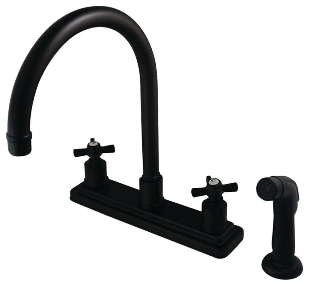 Kingston Brass Centerset Kitchen Faucet, Oil Rubbed Bronze