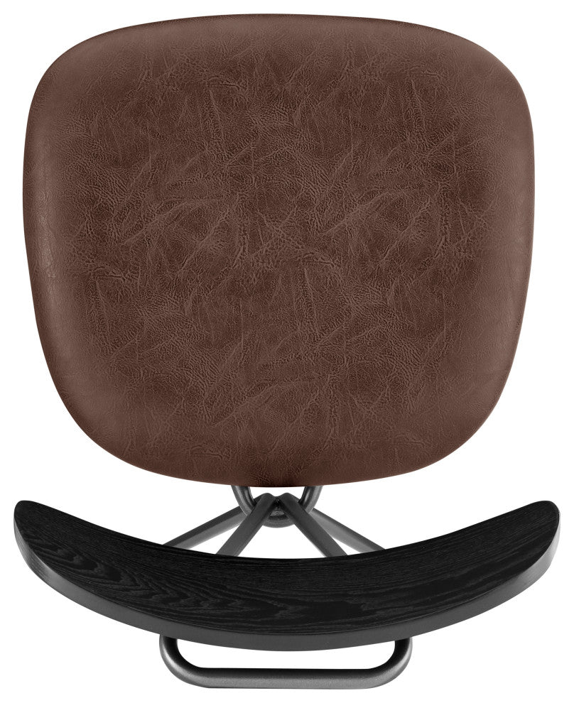 Elise Dining Side Chair, Toasted Dark Brown, Pu