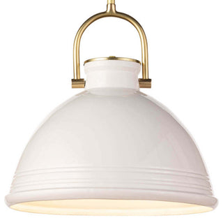 Eloise Ceramic Pendant, White