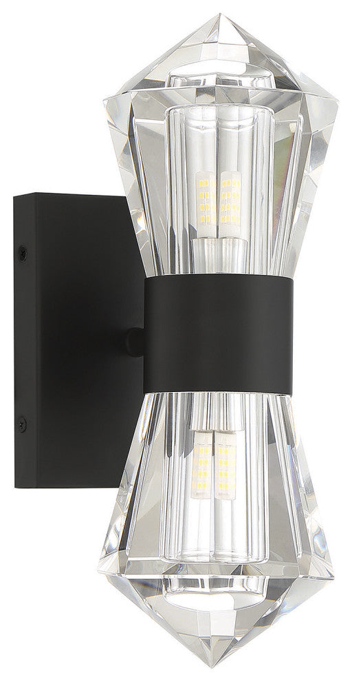 Dryden 2-Light Wall Sconce, Matte Black