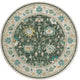 Indoor/Outdoor Marbella MB6 Olive Machine Washable 10' x 10' Round Rug