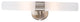 George Kovacs P5042 Saber 2 Light Bathroom Vanity Light, Brushed Nickel