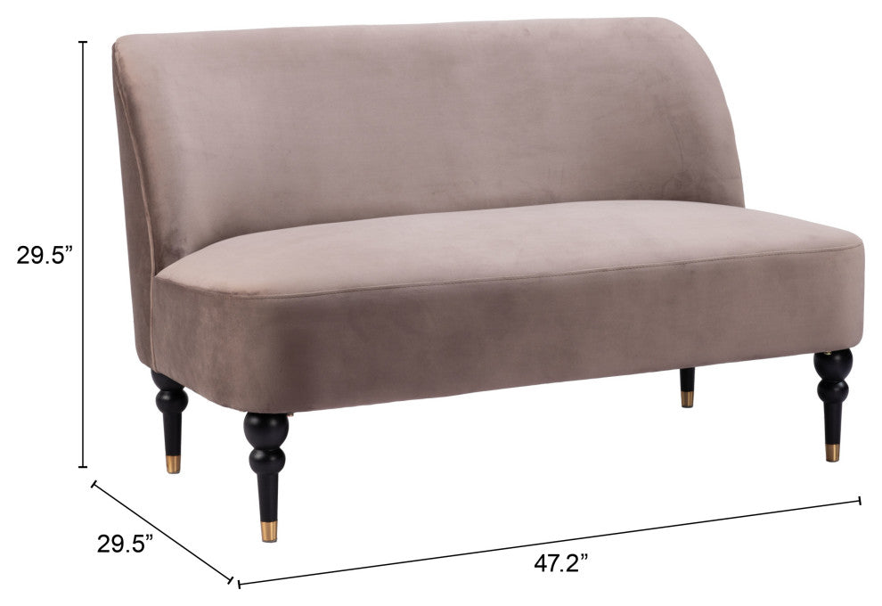 Bintulu Loveseat Taupe