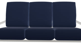 St. Catherine Deep Seat 3-Seat Outdoor Sofa, Navy/Snow