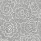 Periwinkle Gray Textured Floral Wallpaper, Bolt