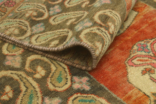 Fine Vintage Distressed Bliss Rust/Charcoal Runner, 2'9 x 10'5