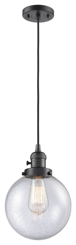 INNOVATIONS 201CSW-OB-G204-8 1-Light Mini Pendant Oil Rubbed Bronze