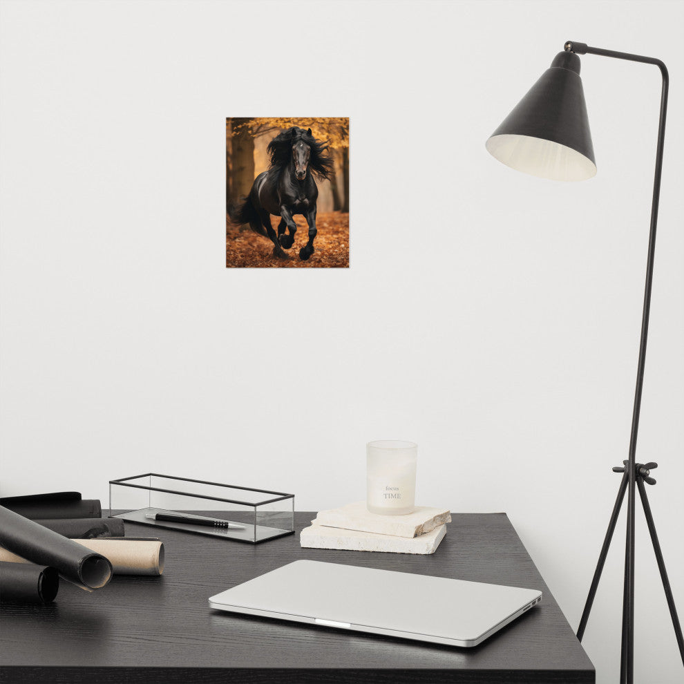 A Brush with Freedom Rustic Photorealism Digital Artwork Loose Art Print, 8" X 10"