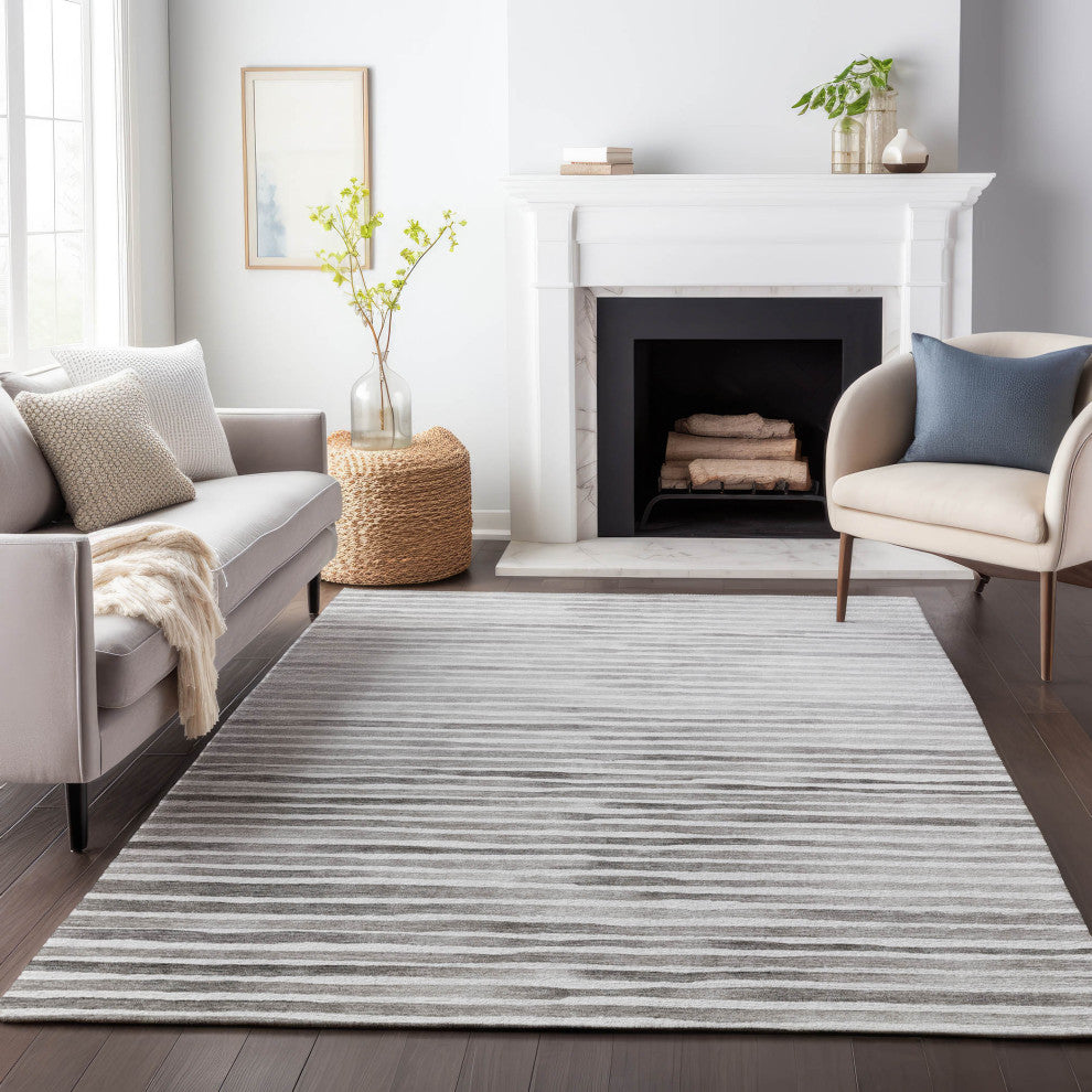 Addison Premium Washable Mayfield AMF187 Gray 3' x 5' Rug