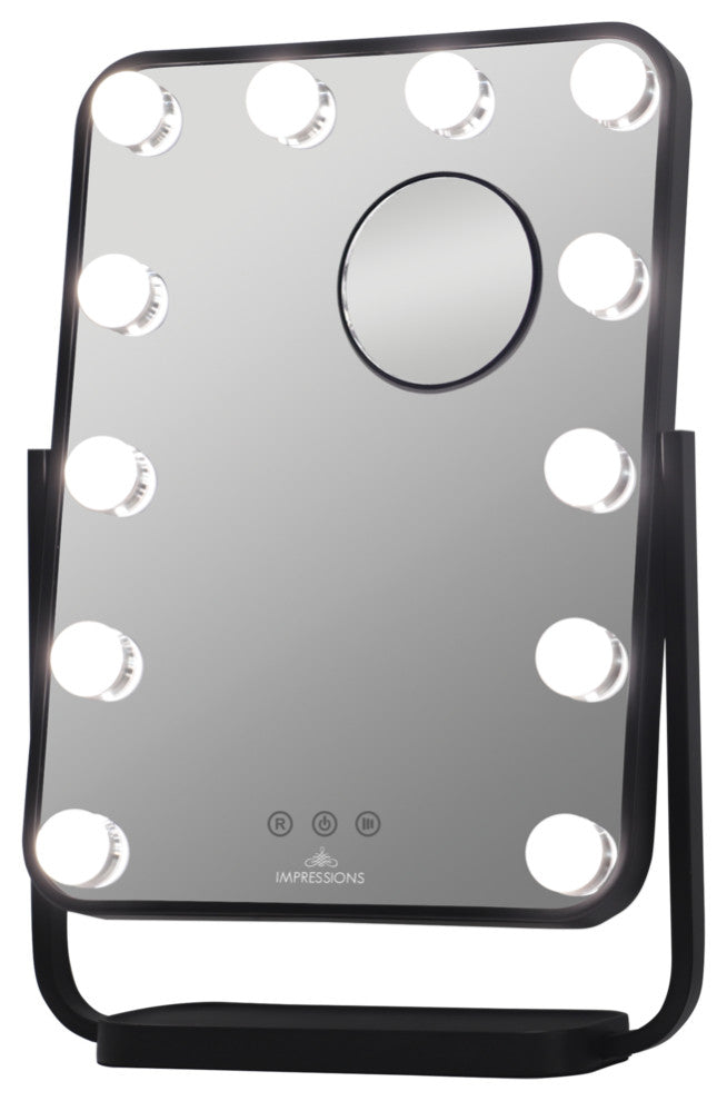 Contour Tri Tone Led Makeup Mirror, Black