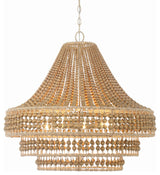 Crystorama Lighting Group SIL-B6008 Silas 8 Light 30"W Beaded - Burnished