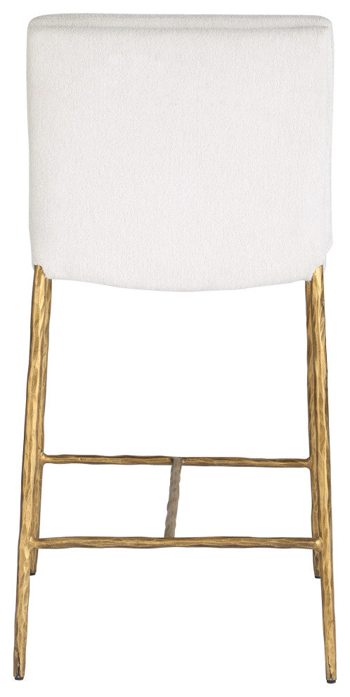 Uttermost Ascend White Counter Stool