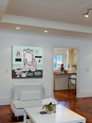 "LA Shopping" Painting Print on Wrapped Canvas