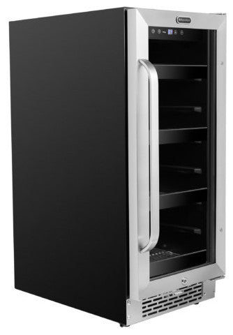 15" Built-In 80 Can Undercounter Stainless Steel Beverage Refrigerator