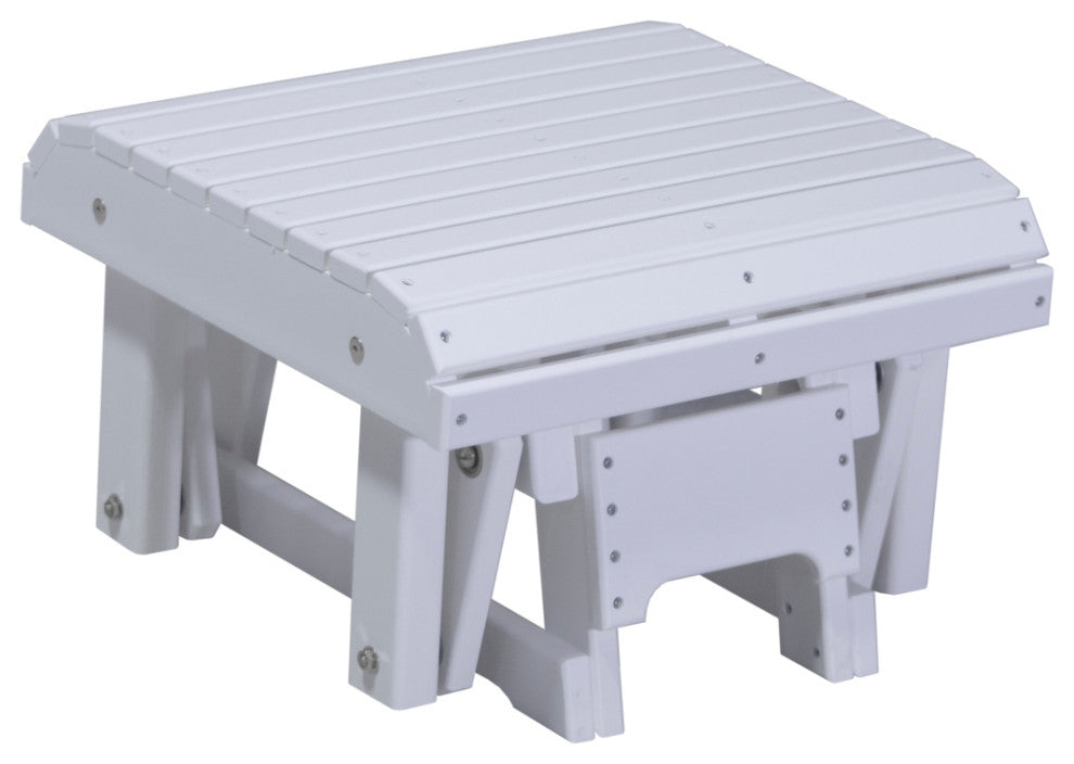 Poly Glider Footrest, White
