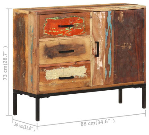 vidaXL Sideboard Buffet Cabinet with Storage for Kitchen Solid Reclaimed Wood