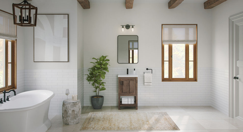 The Betsy Bathroom Vanity, Brown, 20", Single Sink, Freestanding