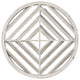 HomeRoots Modern Scandinavian Inspired White Wood Medallion Wall Decor
