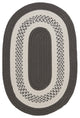 Colonial Mills Crescent NT11 Gray Indoor/Outdoor Area Rug, Oval 2'x10'