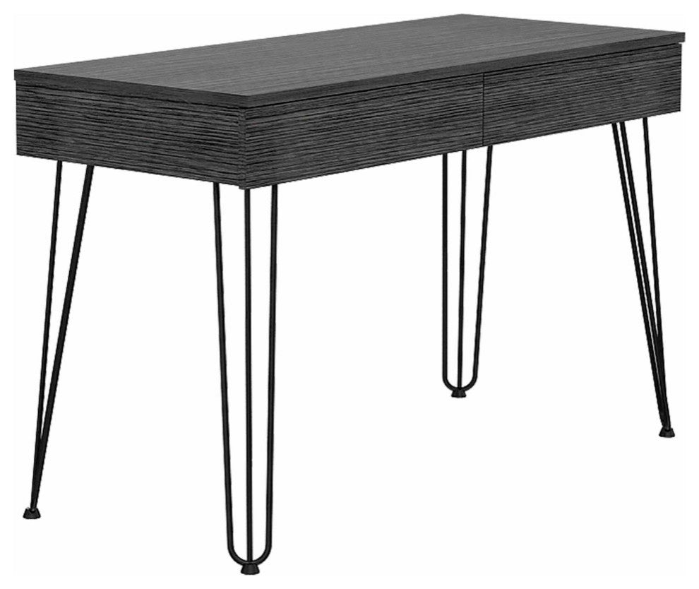 Oakland Desk, With 2 Drawers, Gray Oak