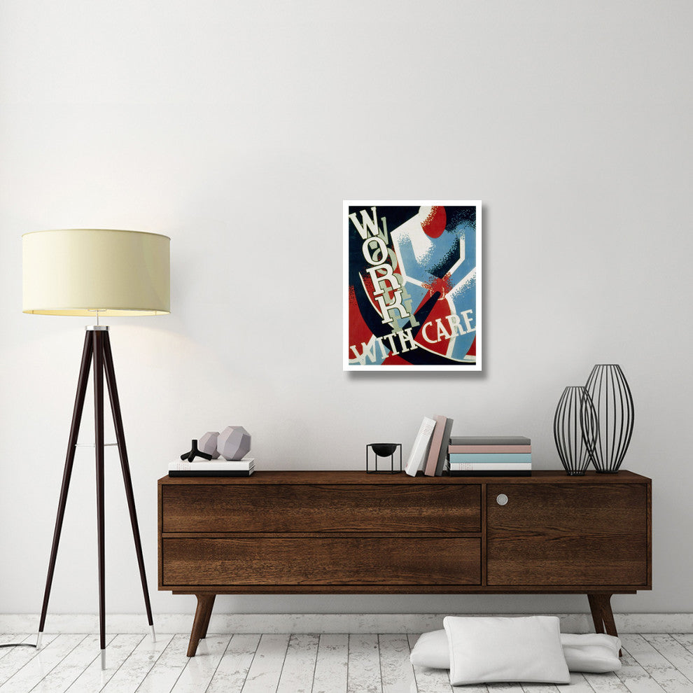 "Work with care" Digital Paper Print by Nathan Sherman, 24"x30"