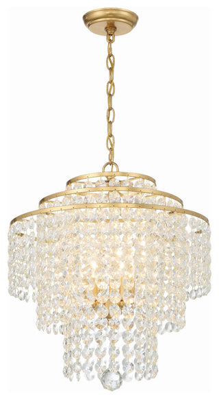 Gabrielle 4-Light Antique Gold Chandelier