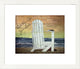 "Reading on the Beach" Framed Digital Print by Karen J. Williams, 23x20"