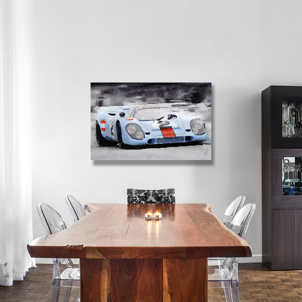 "Porsche 917 Gulf Watercolor" Fine Art Print