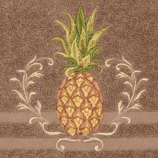 Linum Home Textiles Welcome Embellished, Latte, Hand Towel, Single