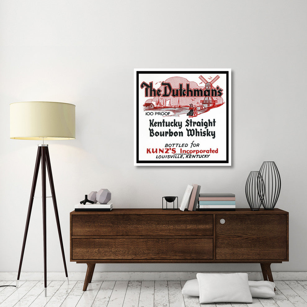 "The Dutchman's Kentucky Straight Bourbon Whiskey" Paper Art, 38"x38"