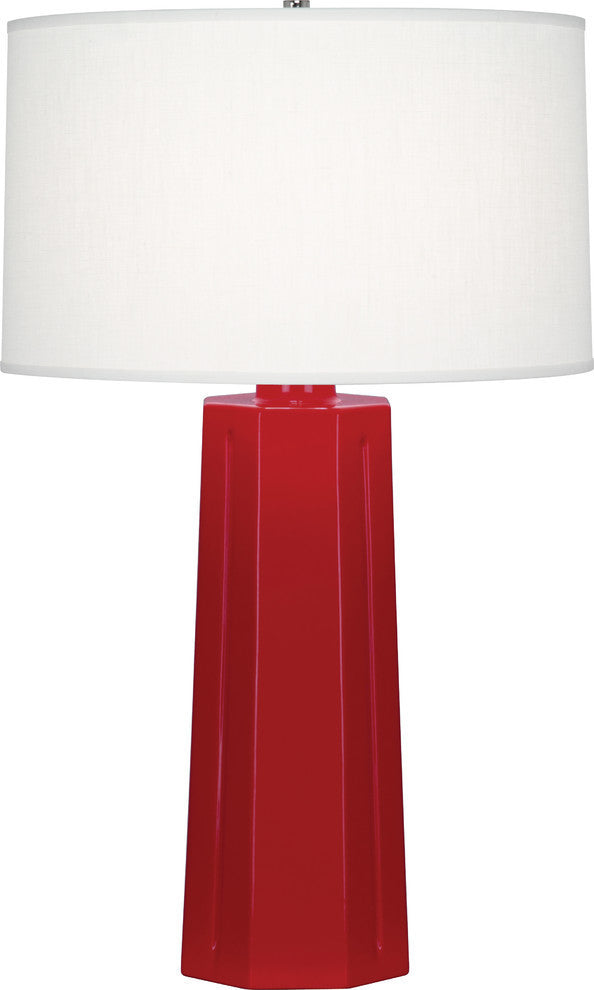 Mason Table Lamp, Ruby Red