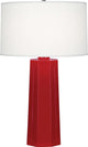 Mason Table Lamp, Ruby Red