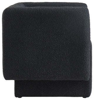 Vera Boucle Fabric Upholstered Accent Chair, Black