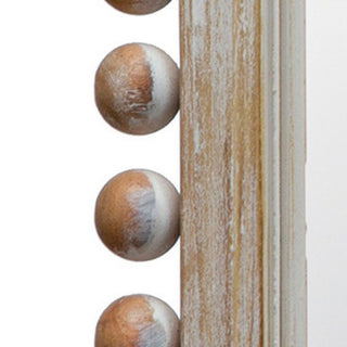 Boho Arched Wood Framed Wall Mirror, Natural