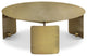 Senshi Industrial Coffee Table Industrial Brass
