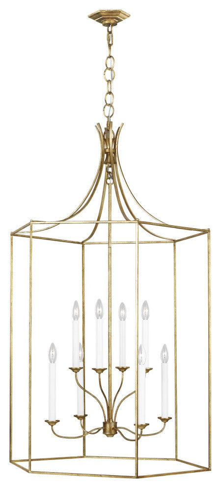 Bantry House Extra Large Lantern, Antique Gild