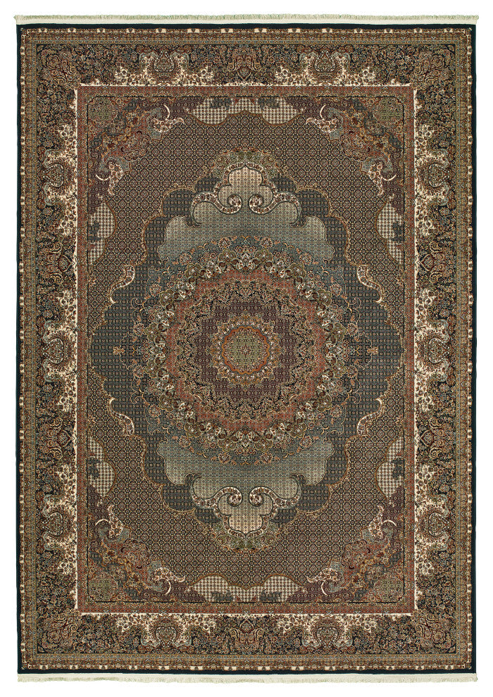 Oriental Weavers Masterpiece Blue/ Red Oriental Indoor Area Rug 9'10"X12'10"