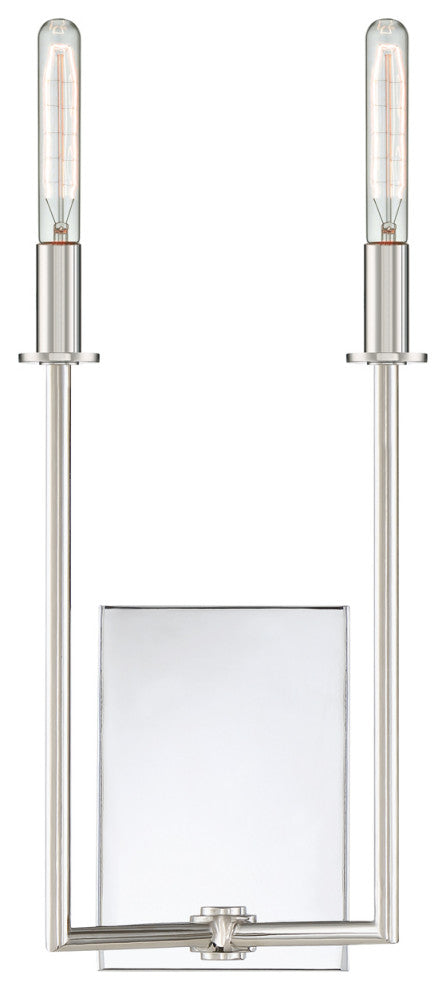 Elight 2 Light  Chrome Wall Mount