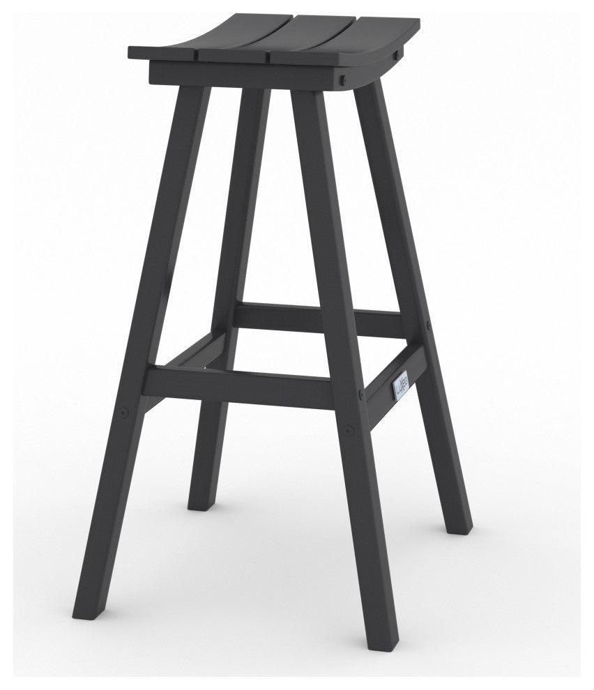 LuXeo Bailey-Cabo Round Counter 3-Piece Set, Gray