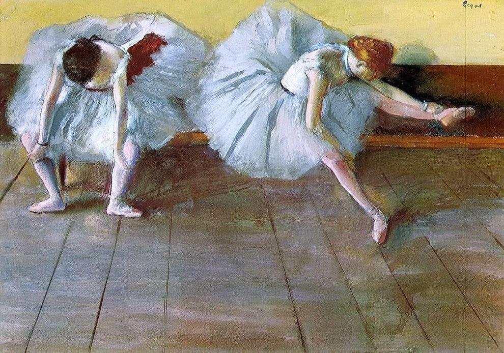 Edgar Degas Two Ballet Dancers, 18"x27" Wall Decal