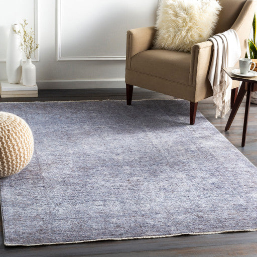 Surya Presidential PDT-2319 3'3"x10' Rug, Bright Blue/Pale Blue/Blue/Gray/Ivory