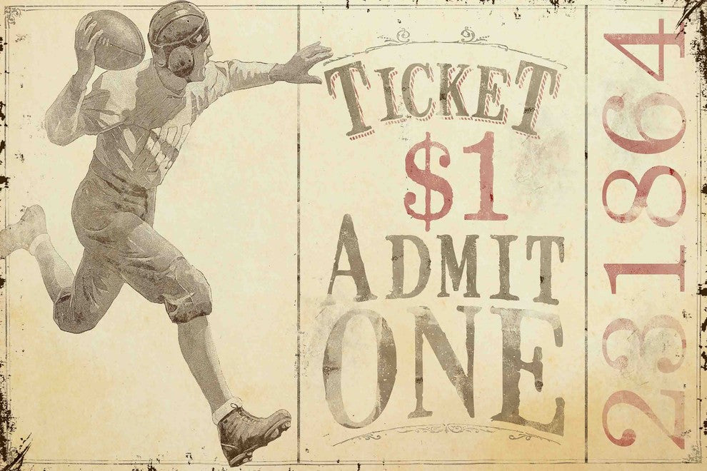 "Quarterback Pass Alternative Version 1" Artwork by Maurice Bower