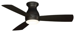 Hugh 44" Fan, Dark Bronze With LED Light Kit
