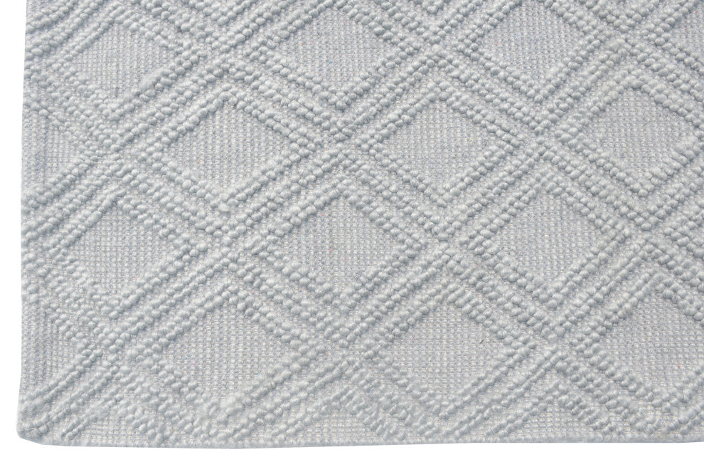 Chloe Diamond Area Rug, Grey, 8' X 11'