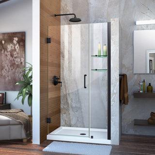Dreamline Unidoor Min 36" To Max 37" Frameless Hinged Shower Door