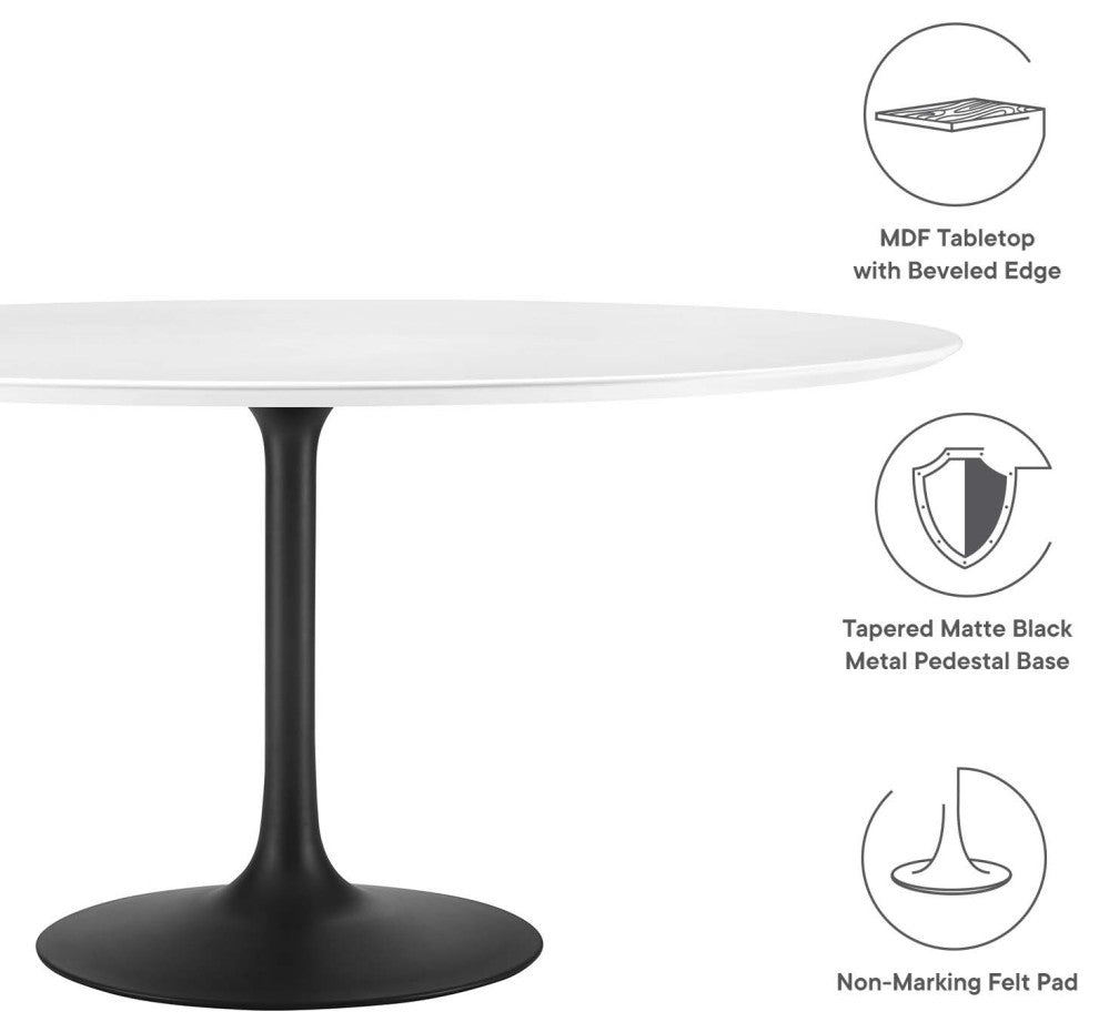 Lippa 60" Round Wood Dining Table